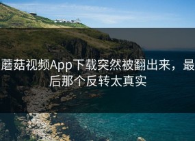 蘑菇视频App下载突然被翻出来，最后那个反转太真实