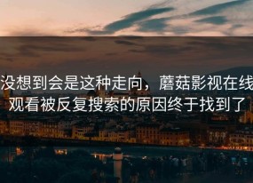 没想到会是这种走向，蘑菇影视在线观看被反复搜索的原因终于找到了