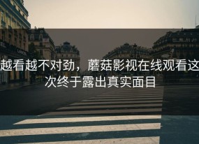 越看越不对劲，蘑菇影视在线观看这次终于露出真实面目