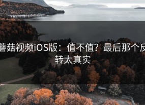 蘑菇视频iOS版：值不值？最后那个反转太真实