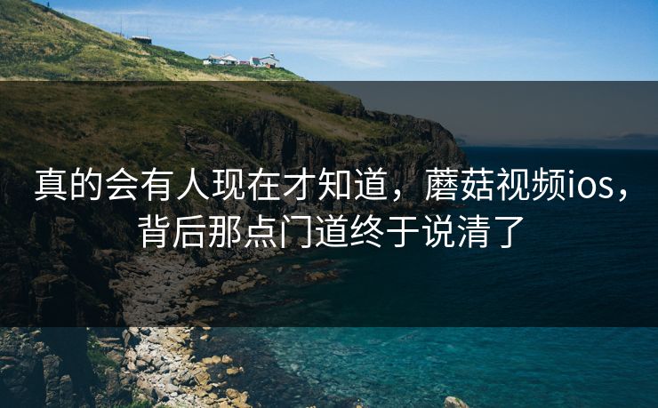 真的会有人现在才知道,蘑菇视频ios,背后那点门道终于说清了 真的会有人现在才知道,蘑菇视频ios,背后那点门道终于说清了